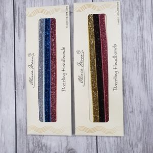 Girls hair accessories headbands stretchy glitter